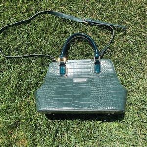 dune london alligator print bag
